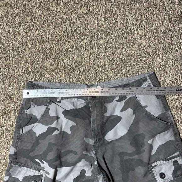 Mens Route 66 Cargo Camo Black Gray Size XL - Picture 2 of 4